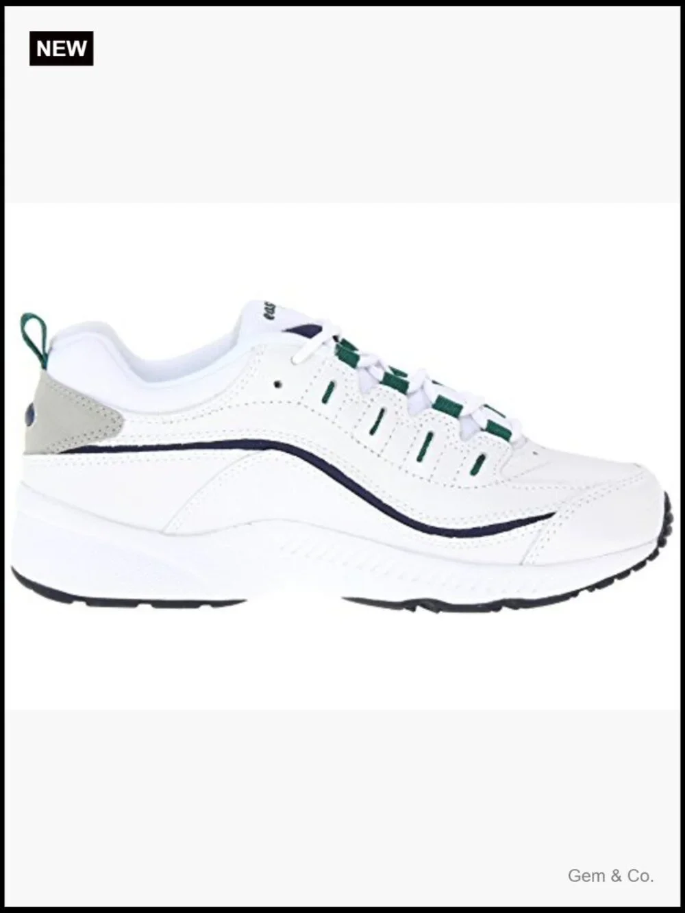 Round Toe Sneakers Lace Up Walking Shoes Cushioned Foam Sock Liner